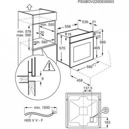 Духова шафа електрична Electrolux EOF3H40BX: 2