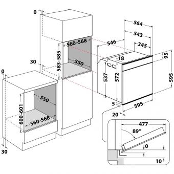 Духова шафа електрична WHIRLPOOL OMR58HU1X: 5