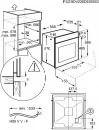 Духова шафа електрична Electrolux EOF5C50BV: 3