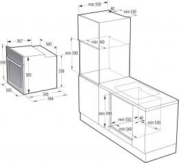 Духова шафа електрична Gorenje BOS67371SYW: 4