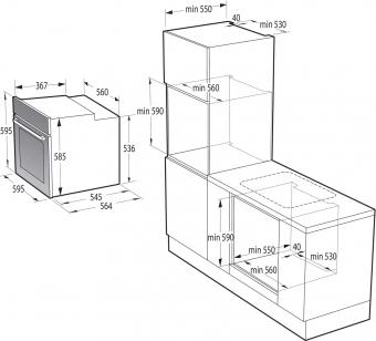 Духова шафа електрична Gorenje BOS67371SYW: 4