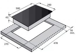 Варильна поверхня газова Fabiano FHG 132 VGH Inox 8112.406.0839: 2