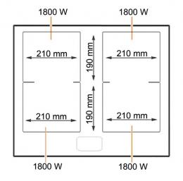 Варильна поверхня індукційна Fabiano FHBI 3201 Lux Black 8122.416.1079: 3