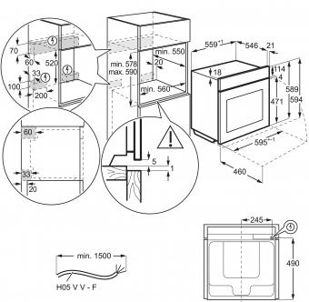 Духова шафа електрична Electrolux EOABS39WZ: 4
