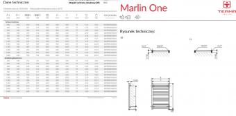 Рушникосушарка електрична TERMA Marlin One 1185х530, правий без вилки, чорний мат WWMRN118053K9M5E8P: 3