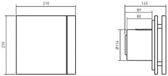 Витяжний вентилятор Soler&Palau SILENT-200 CZ Design-3C 5210604000: 3