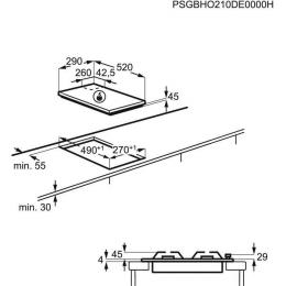 Варильна поверхня газова Electrolux EGC3322NVK: 2