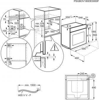 Духова шафа електрична Electrolux EOB8S39WX: 2