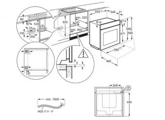 Духова шафа електрична Electrolux KOEBP39WX: 3