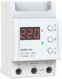 Реле напруги однофазне на 3 модулі ZUBR D50 (4820120220432): 1