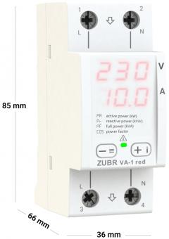 Вольтамперметр однофазний ZUBR VA-1 red (4820120222054): 3