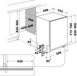 Вбудована посудомийна машина Hotpoint-Ariston HM742L: 4