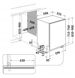 Вбудована посудомийна машина WHIRLPOOL W8IHP42L: 4