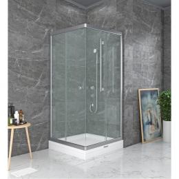 Душова кабіна SHOWER Saturn STN-162 (80х80х160) профіль хром, матове скло: 1