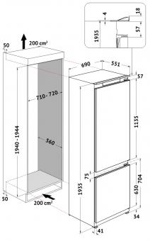 Вбудований холодильник WHIRLPOOL WHSP70T121: 4