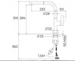 Змішувач для мийки TEKA OVAL 938 116020018: 2