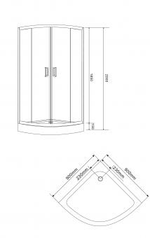 Душова кабіна EGER TISZA (Amur) 90x90x200 скло FRIZEK 599-021-A/1: 4