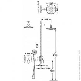 Душева система TRES Canigo Rapid-box 21728004: 3