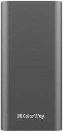 Універсальна мобільна батарея ColorWay Power Bank 20 000 mAh Full (USB QC3.0 + USB-C Power Delivery 22.5W) Gray (CW-PB200LPH3GR-PDD): 1