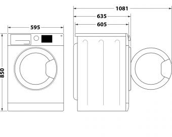 Прально-сушильна машина WHIRLPOOL FFWDB 976258 BV UA: 2