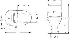 Унітаз-компакт KOLO RUNA верт. вип, нижня. підведення soft-close L89206200: 2