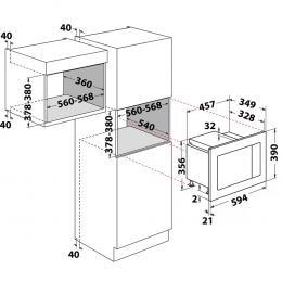 Вбудована мікрохвильова піч WHIRLPOOL WMF200GNB: 4