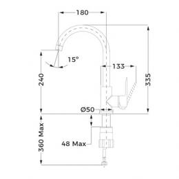 Змішувач для кухні TEKA IN 91553915620N: 2