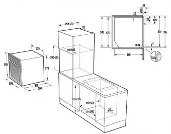 Духова шафа електрична Gorenje BO798S38BG: 5