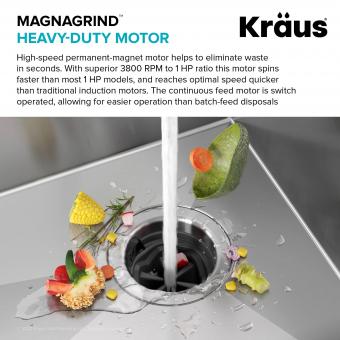 Подрібнювач Kraus Kore KWD200-100MGR: 3