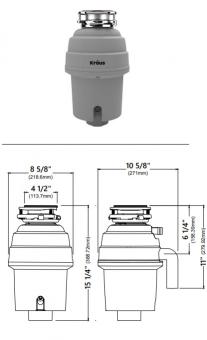 Подрібнювач Kraus Kore KWD210-75MGR: 3