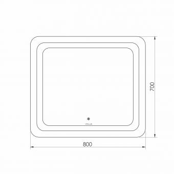 Дзеркало зі світлодіодним підсвічуванням VOLLE LUNA TANGA 1648.52128700: 4