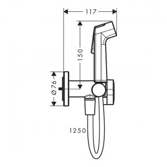 Гигиенический набор HANSGROHE Bidette S 29232000: 2