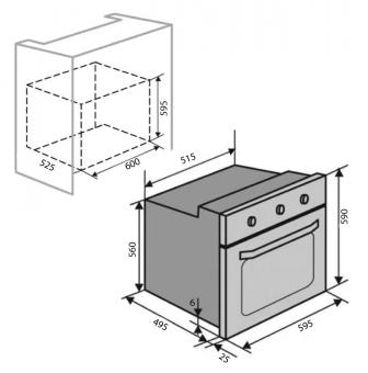 Духова шафа електрична VENTOLUX EO60MT-6K X: 2