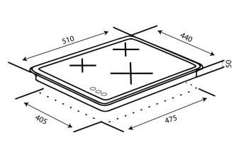 Варильна поверхня газова VENTOLUX HG430-L3 CS (BK): 5