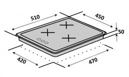 Варильна поверхня газова VENTOLUX HG430 CS (X) 7: 5