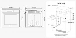 Духова шафа електрична Samsung NV7B4125ZAS/WT: 5