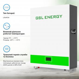 Акумуляторна батарея GSL 51.2v 100AH 5.12kwh lifepo4 (GSL051100AB-GBP2): 2