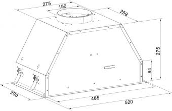 Витяжка Fabiano BoxPro 52 Silent Inox 8104.402.1641: 3