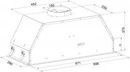 Витяжка Fabiano BoxPro 70 Silent Inox 8104.402.1642: 3