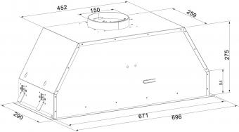 Витяжка Fabiano BoxPro 70 Silent Inox 8104.402.1642: 3