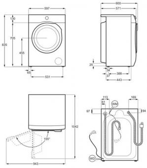 Прально-сушильна машина Electrolux EW7W4492U: 2