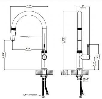 Змішувач для кухні KRAUS KPF-2654MB: 2