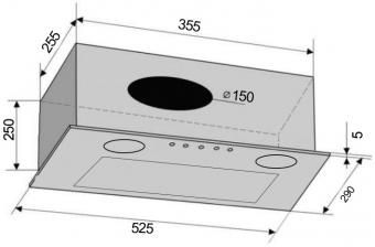 Витяжка VENTOLUX BOX 60 BK (700): 4