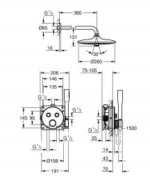 Душова система GROHE GROHTHERM SMARTCONTROL 34867000: 5