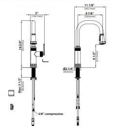 Змішувач для кухні KRAUS Industrial Pull-Down Faucet KPF-4102SFS: 4