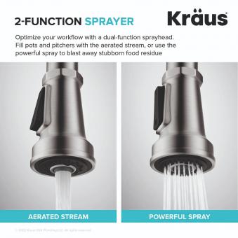 Змішувач для кухні KRAUS Industrial Pull-Down Faucet KPF-4102SFS: 3