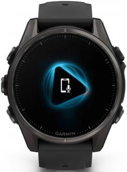 Смарт-годинник Garmin Fenix 8 43mm AMOLED Saph CrbnGry Ti/Blk Blk/PebblGryBnd (010-02903-21): 3