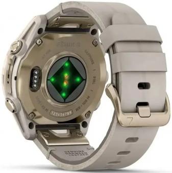 Смарт-годинник Garmin Fenix 8 43mm AMOLED Saph SftGldSS/FogGryLeatherBnd Excl (010-02903-40): 4