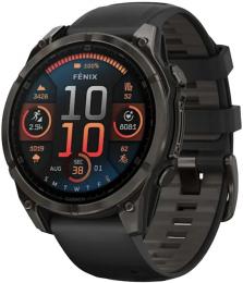 Смарт-годинник Garmin Fenix 8 47mm AMOLED Saph CrbnGryTi/Blk Blk/PebbleGryBnd (010-02904-21): 1