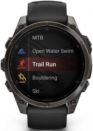 Смарт-годинник Garmin Fenix 8 47mm AMOLED Saph CrbnGryTi/Blk Blk/PebbleGryBnd (010-02904-21): 3